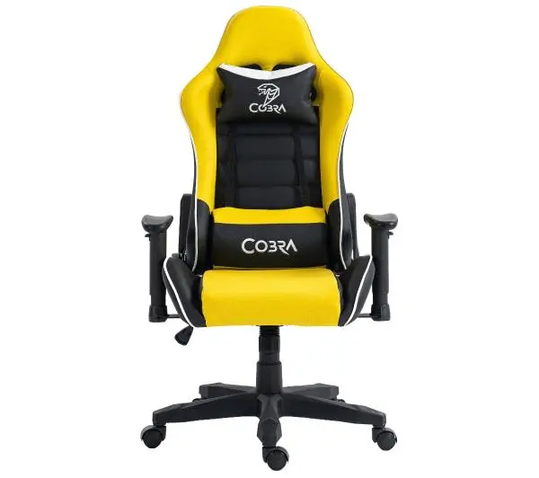 Cobra Rebel CR201 Gamingowy do 130kg Skóra ECO Żółto-czarny