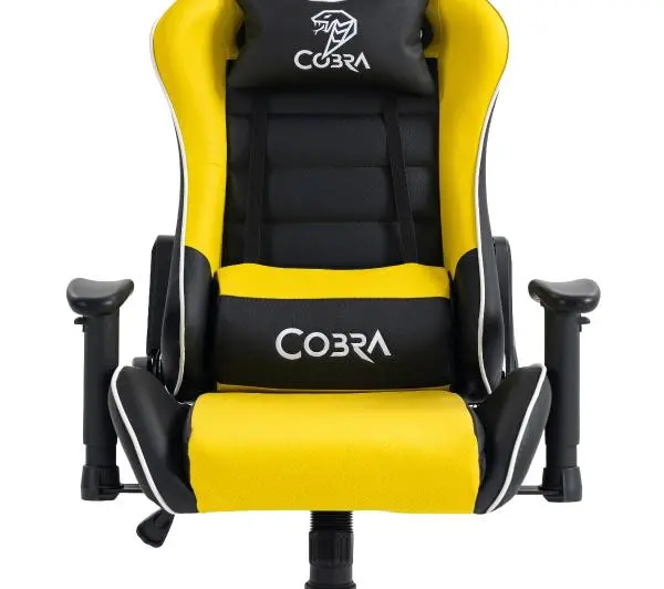 Cobra Rebel CR201 Gamingowy do 130kg Skóra ECO Żółto-czarny - Kup na Raty - RRSO 0%