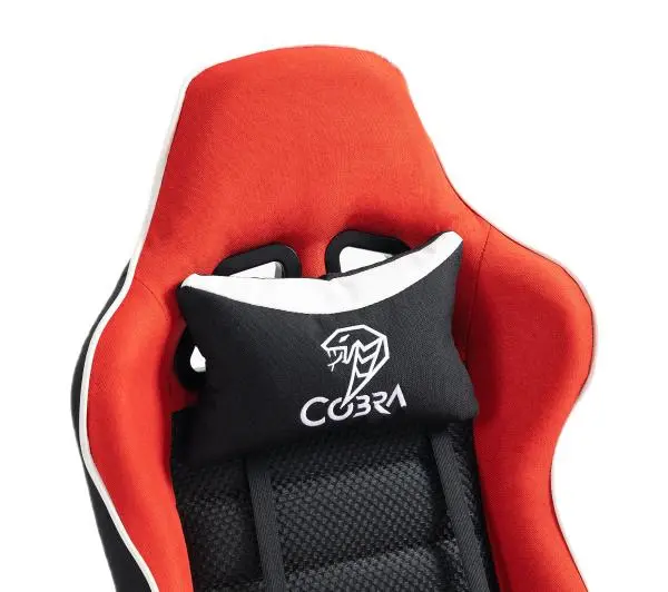 Cobra Rebel CR200 Gamingowy do 130kg Tkanina Czerwono-czarny - Kup na Raty - RRSO 0%