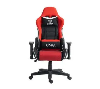 Cobra Rebel CR200 Gamingowy do 130kg Tkanina Czerwono-czarny - Kup na Raty - RRSO 0%