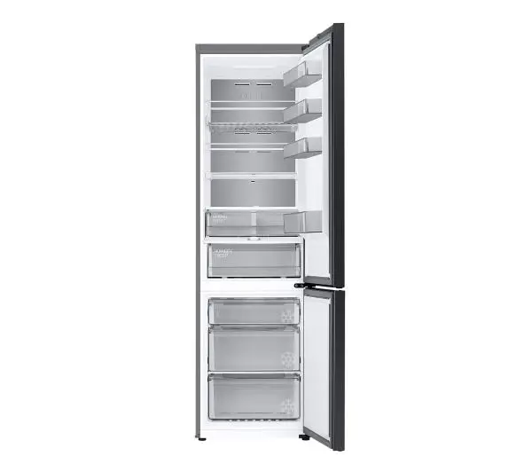 Samsung Bespoke RB38C7B6A22 Funkcje AI Pełny No Frost 203cm Komora świeżości Zdalne sterowanie Czarne szkło - TRZECI -55%, ALBO 5-TY ZA 1ZŁ - Kup na Raty - RRSO 0%
