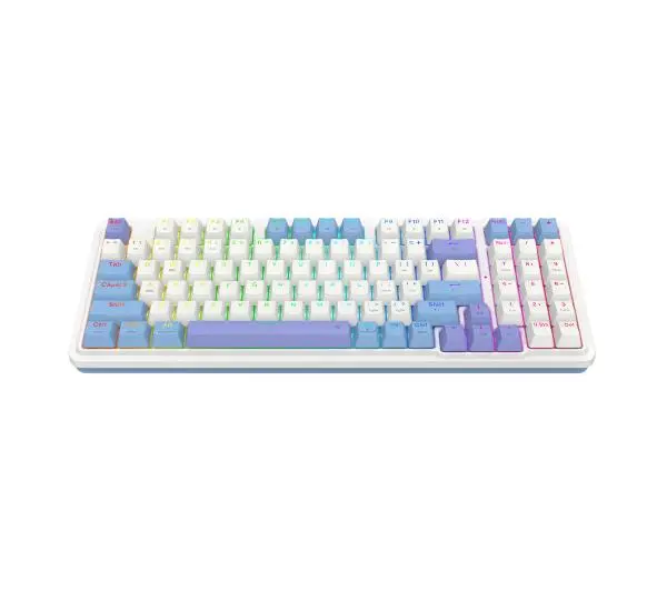 Redragon K664WBP-RGB-PRO Gloria Pro Biało-niebieski