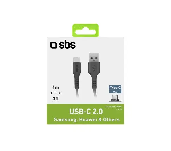 SBS USB do USB-C 2,0 1m Czarny - ⚡ BESTSELLERY ⚡