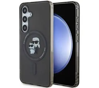 Karl Lagerfeld Karl&Choupette Glitter MagSafe do Samsung Galaxy S24 Czarny