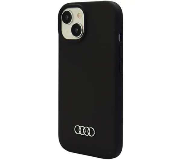 AUDI Silicone Case AU-LSRIP15M-Q3/D1-BK do iPhone 15 Plus Czarny