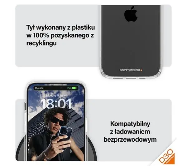 PanzerGlass HardCase do iPhone 15 Pro Max Przezroczysty