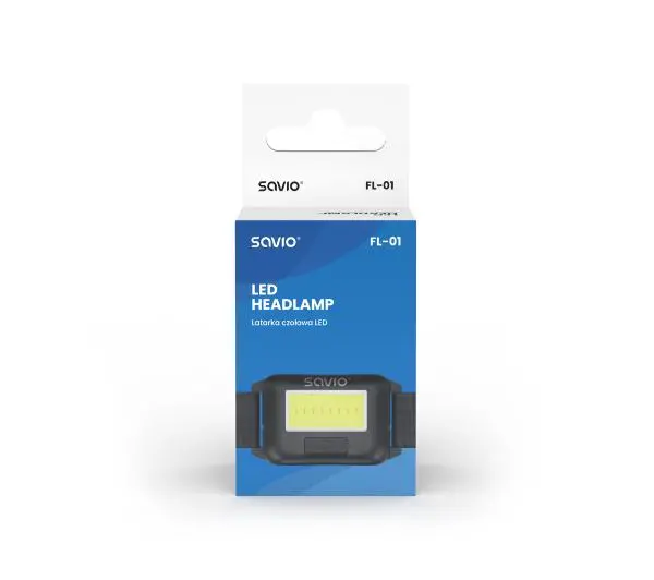 Savio FL-01, czołowa, COB LED, 140 lm