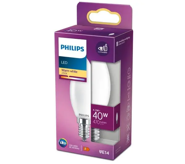 Philips 4,3W (40W) E14