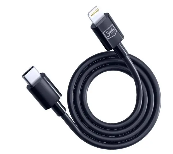 3mk Hyper USB-C do Lightning 20W 1,2m Czarny