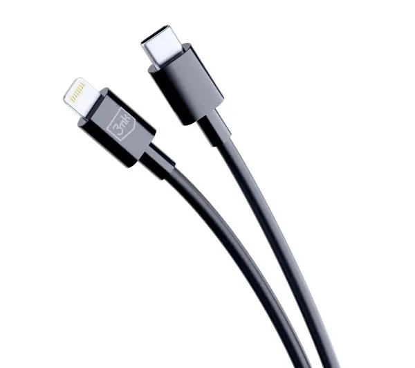 3mk Hyper USB-C do Lightning 20W 1,2m Czarny
