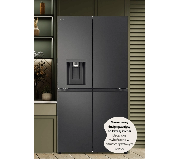 LG GML960EVBE Funkcje AI Pełny No Frost 179,2cm Szuflada z kontrolą wilgotności Zdalne sterowanie Ciemny grafit stal - TRZECI -55%, ALBO 5-TY ZA 1ZŁ - Kup na Raty - RRSO 0%