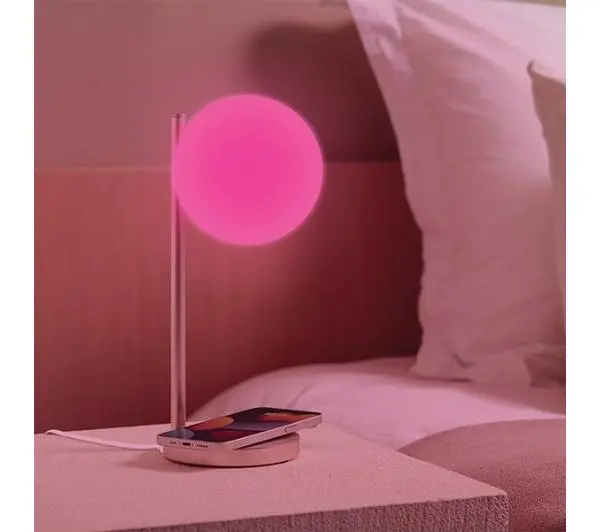 Lexon Bubble LED z ładowarką indukcyjną 15W LH70D Złoty