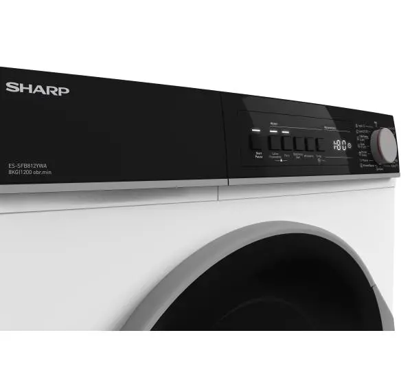 Sharp ES-SFB812YWA-PL Slim 8kg 1200obr/min - TRZECI -55%, ALBO 5-TY ZA 1ZŁ - Kup na Raty - RRSO 0%