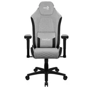 Aerocool CROWN AeroWeave Gamingowy do 150kg Tkanina Ash Grey