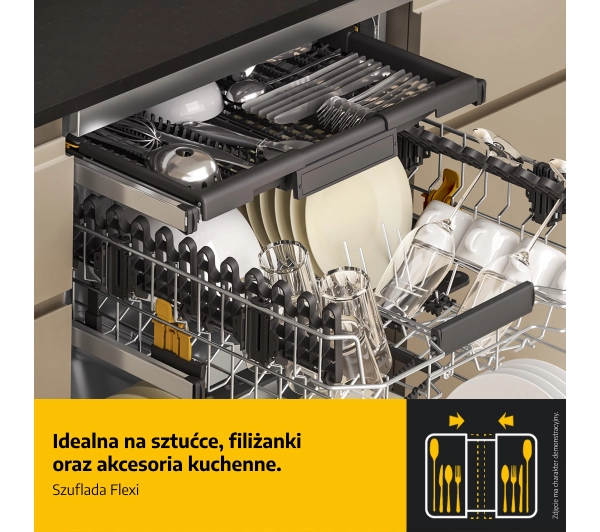 Whirlpool W7F HS31 MaxiSpace 60cm Automatyczne otwieranie drzwi Szuflada na sztućce - Kup na Raty - RRSO 0%