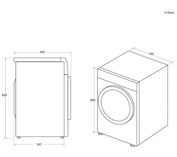 Haier X11 HD90-A3Q397U1-S 62cm 9kg Zdalne sterowanie - TRZECI -55%, ALBO 5-TY ZA 1ZŁ - Kup na Raty - RRSO 0%