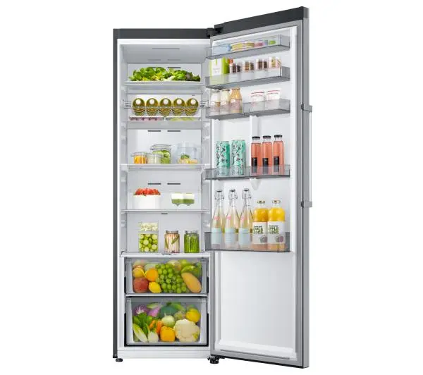 Samsung RR39C7BJ5S9 Twin Funkcje AI Pełny No Frost 186cm Szuflada z regulacją wilgotności Zdalne sterowanie Stal szczotkowana - TRZECI -55%, ALBO 5-TY ZA 1ZŁ - Kup na Raty - RRSO 0%