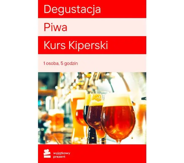 Karta Podarunkowa Degustacja Piwa Kurs Kiperski [Bon Agencyjny]