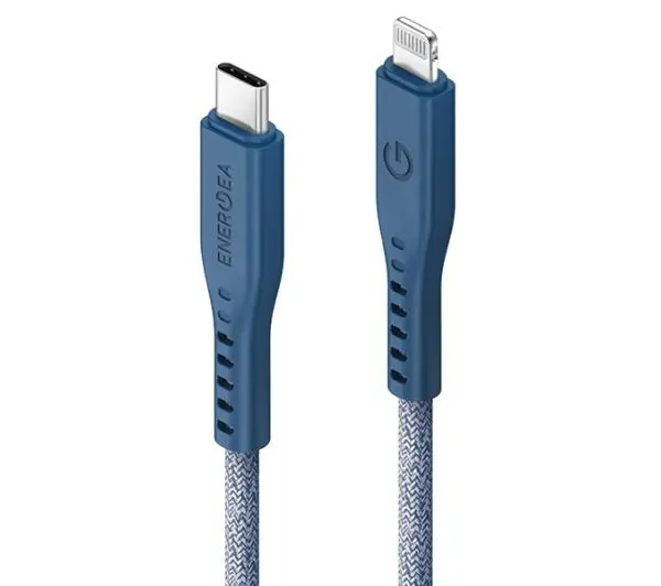 Energea Flow USB-C - Lightning C94 MFI 1,5m 60W 3A PD Fast Charge Niebieski