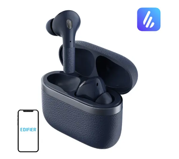 Edifier W260NC ANC Dokanałowe Bluetooth 5.3 Granatowy