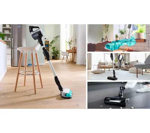 Bosch Unlimited 7 ProHygienic Aqua BCS71HYG3 40min Funkcja mycia Wymienny akumulator Mini elektroszczotka - Kup na Raty - RRSO 0%