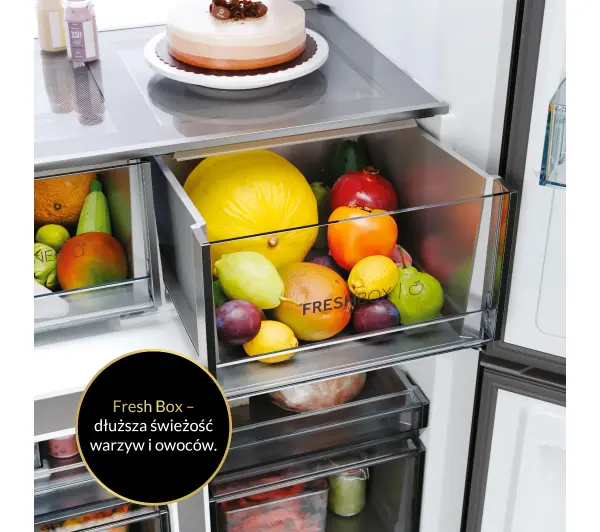 Haier HCR79F19EHMD Pełny No Frost 190,5cm Dystrybutor wody Zdalne sterowanie Dark inox - Kup na Raty - RRSO 0%