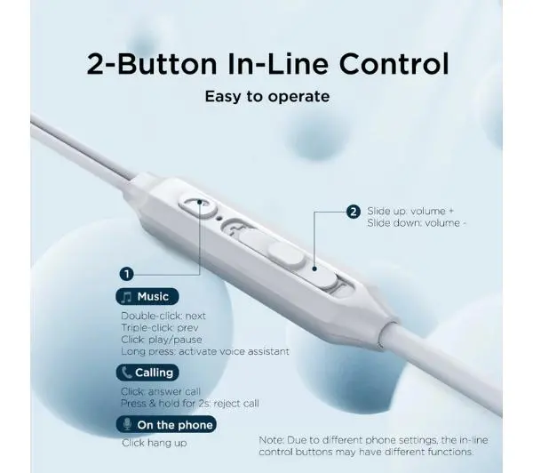 Joyroom JR-EC06 USB-C Dokanałowe Szary