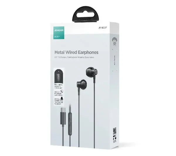 Joyroom JR-EC07 USB-C Douszbe Czarny