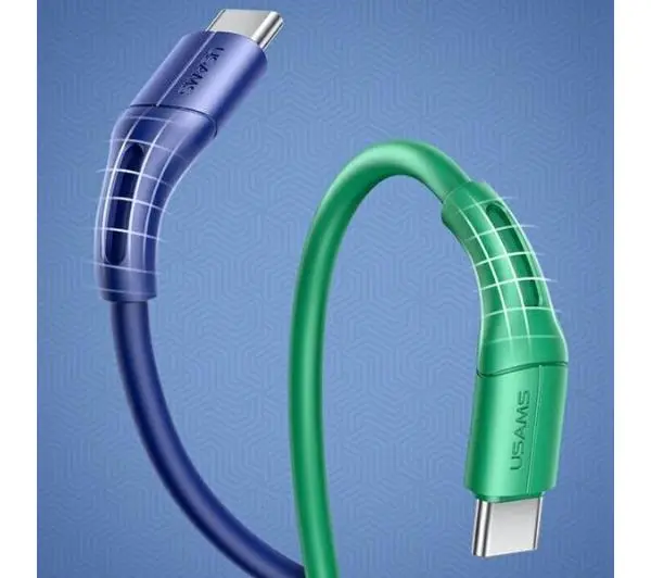 USAMS U68 USB-C 2A Fast Charge SJ501USB03 1m Niebieski
