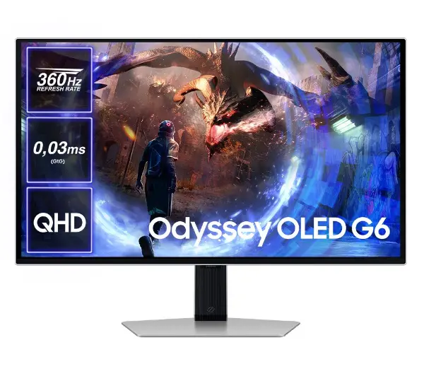 Samsung Odyssey OLED G6 S27DG600SU 27" 2K OLED 360Hz 0,03ms Gamingowy