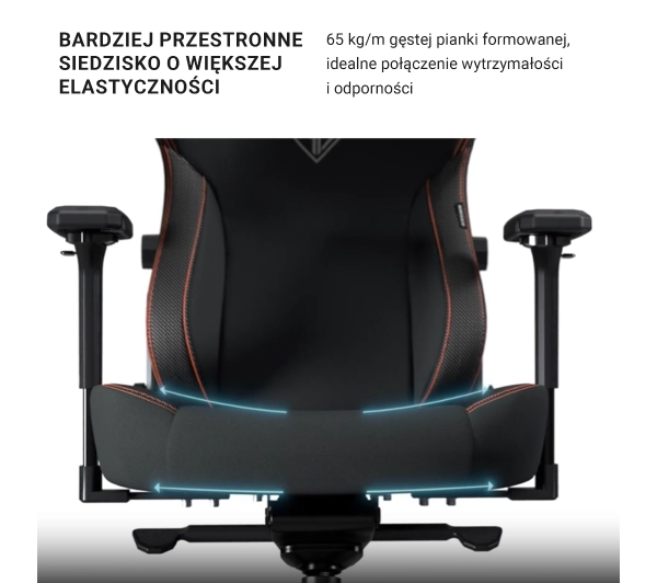 Anda Seat Kaiser 3 L Gamingowy do 150kg Skóra ECO Czarny - Kup na Raty - RRSO 0%