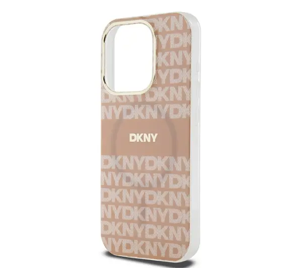 DKNY IML Mono & Stripe MagSafe do iPhone 14 Pro Różowy