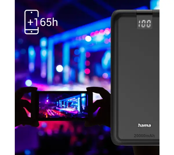 Hama 201710 Performance 20 20000mAh 15W Antracyt
