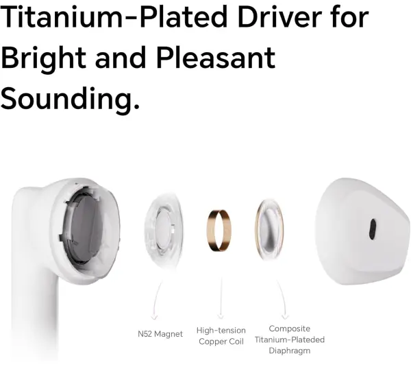 Honor Earbuds X6 Douszne Bluetooth 5.3 Biały