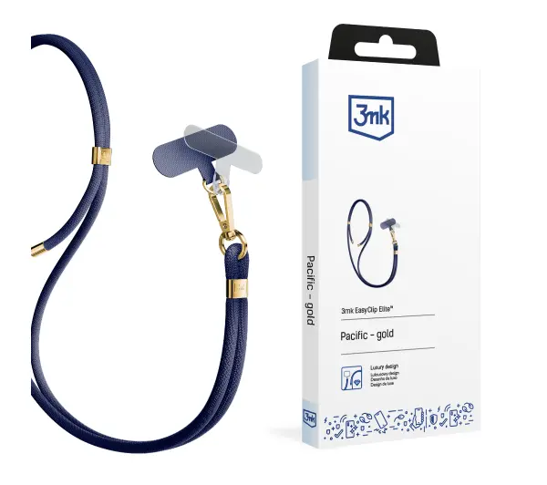 Smycz do telefonu 3MK EasyClip Elite Granatowy