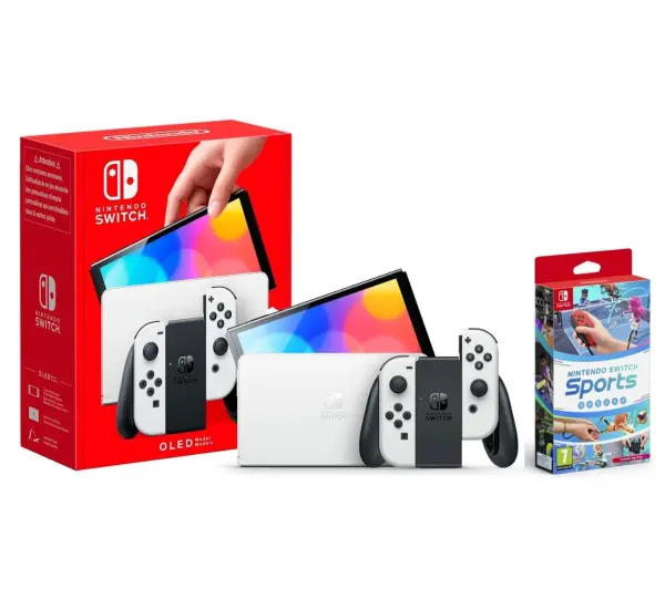 Nintendo Switch OLED Biały + Switch Sports