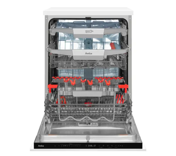 Amica DIM68B10ELONSWiD 59,8cm Automatyczne otwieranie drzwi Szuflada na sztućce - Kup na Raty - RRSO 0%