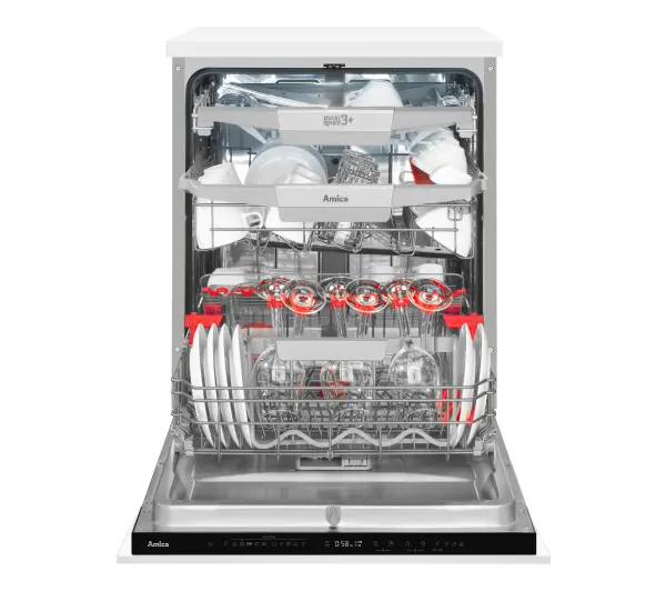 Amica DIM68B10ELONSWiD 59,8cm Automatyczne otwieranie drzwi Szuflada na sztućce - Kup na Raty - RRSO 0%