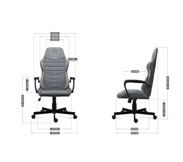 Mark Adler Boss 4.2 Biurowy do 130kg Tkanina Szary