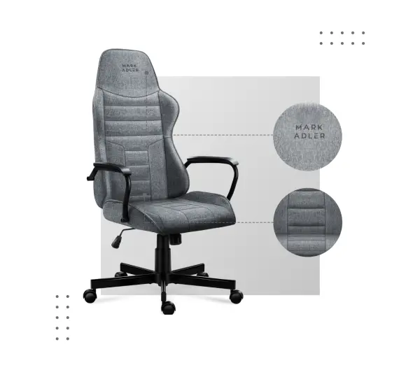 Mark Adler Boss 4.2 Biurowy do 130kg Tkanina Szary