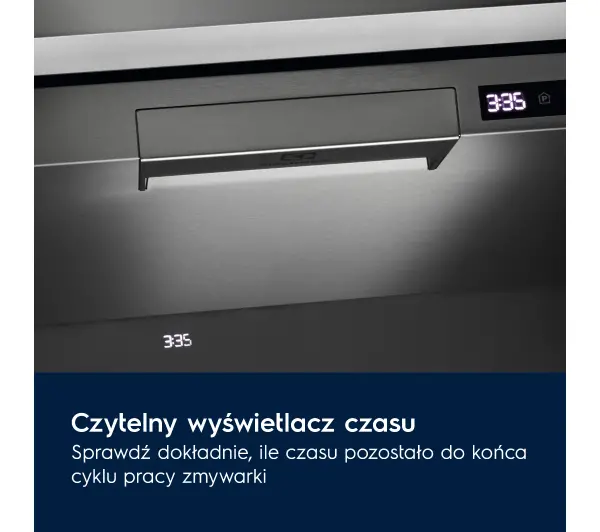 Electrolux 700 GlassCare EEG88500L 60cm Funkcje AI Automatyczne otwieranie drzwi Szuflada na sztućce - Kup na Raty - RRSO 0%