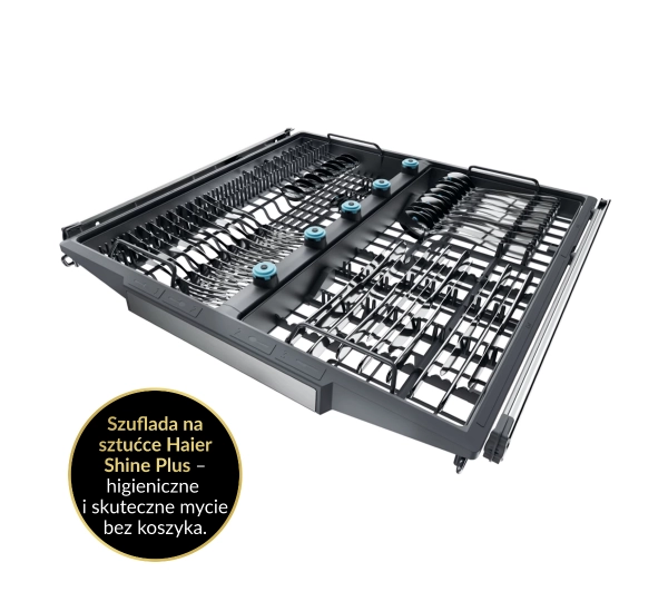 Haier I-Pro Shine Seria 7 XF 6A0M4PDX 59,7cm Funkcje AI Automatyczne otwieranie drzwi Szuflada na sztućce  - Kup na Raty - RRSO 0%
