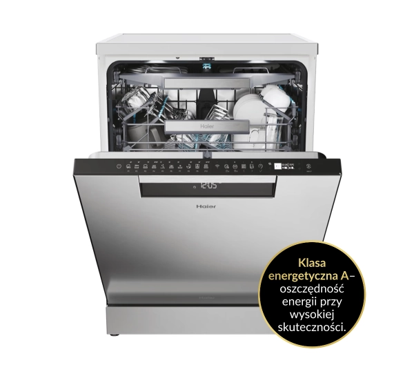 Haier I-Pro Shine Seria 7 XF 6A0M4PDX 59,7cm Funkcje AI Automatyczne otwieranie drzwi Szuflada na sztućce  - Kup na Raty - RRSO 0%