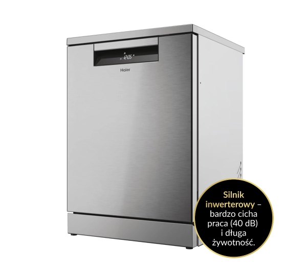 Haier I-Pro Shine Seria 7 XF 6A0M4PDX 59,7cm Funkcje AI Automatyczne otwieranie drzwi Szuflada na sztućce  - Kup na Raty - RRSO 0%