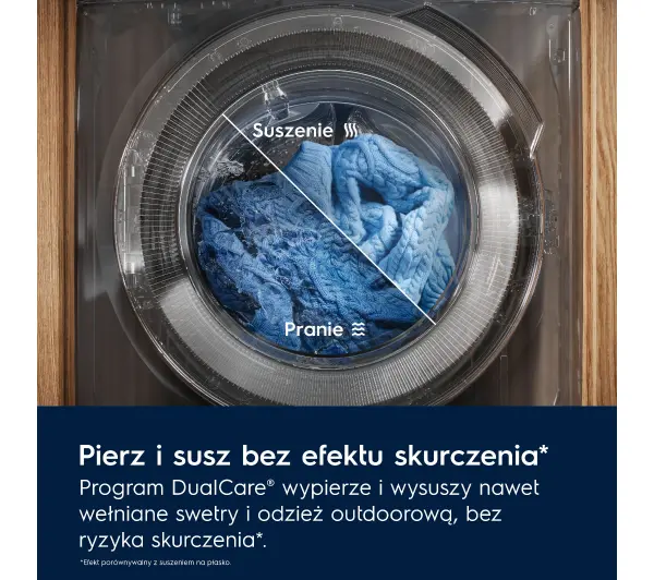 Electrolux 700 SteamCare EW7W4692P 63,6cm 9kg/6kg - TRZECI -55%, ALBO 5-TY ZA 1ZŁ - Kup na Raty - RRSO 0%