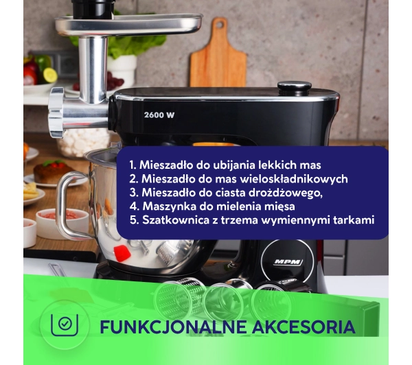 MPM MRK-26 2600W Maszynka do mielenia Szatkownica - Kup na Raty - RRSO 0%