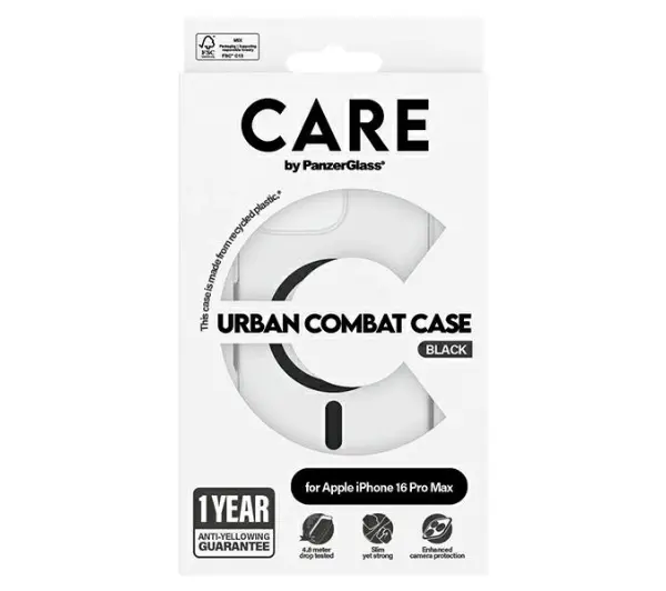 PanzerGlass Flagship Case MagSafe do iPhone 16 Pro Max Czarny