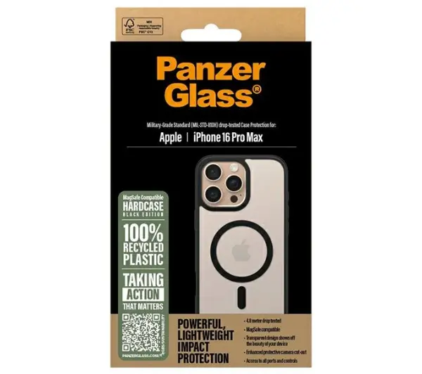PanzerGlass HardCase MagSafe do iPhone 16 Pro Max Czarny