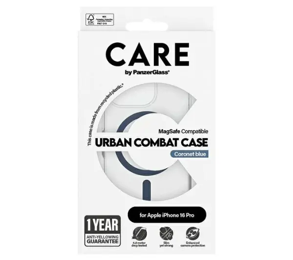 PanzerGlass Flagship Case MagSafe do iPhone 16 Pro Niebieski