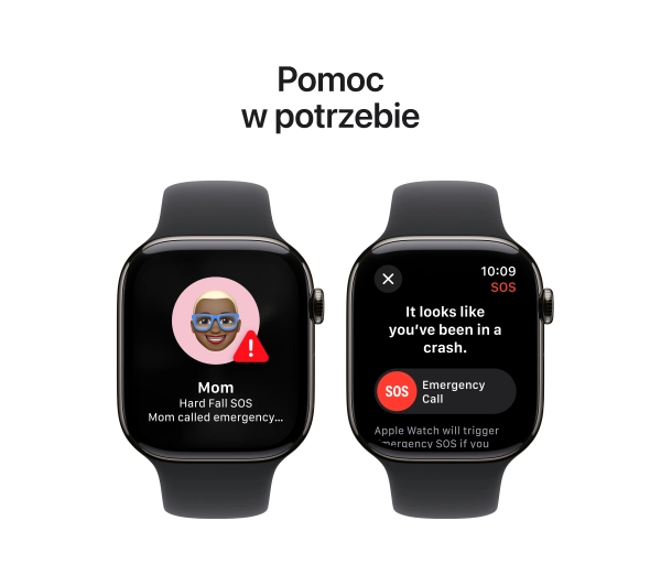 Apple Watch Series 10 GPS AI + Cellular AI koperta 42mm tytan łupek pasek sportowy czarny M/L - ⚡ EURO HIT CENOWY! ⚡ - Kup na Raty - RRSO 0%
